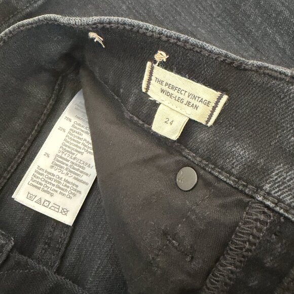 The Perfect Vintage Wide-Leg Jean (24, Black Rinse Wash) - Picture 10 of 12